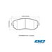 DC Brakes RT.2 передние тормозные колодки для Subaru BRZ/Impreza/Forester/GT86 (2011+) (под 277/294мм диск)