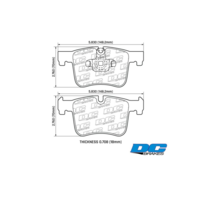 DC Brakes RT2 передние тормозные колодки для BMW 1/2/3/4/X3/X4-ser (под 312/328/300/330мм диск)