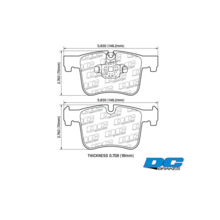 DC Brakes RT2 передние тормозные колодки для BMW 1/2/3/4/X3/X4-ser (под 312/328/300/330мм диск)