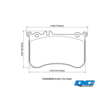 DC Brakes  RT2 передние тормозные колодки для Mercedes A45 AMG/ CLA45/GLA45 (w176/c117)