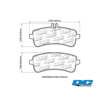 DC Brakes R24 задние тормозные колодки для Mercedes AMG GT/GTS/GTR/C63 AMG (w205) (Red/Yellow/Silver calipers)