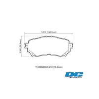 DC brakes STREET STR.S+ передние тормозные колодки для Mazda 6 GJ (2012+)