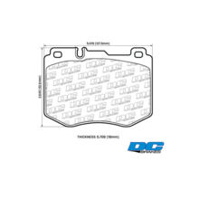 DC brakes STREET STRS+ передние тормозные колодки для Mercedes C43 Coupe/Cabrio AMG/C250-400/E200-350/GLC220-350 (w205/w213/c238/x253)