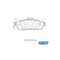 DC Brakes Street HD+ задние тормозные колодки для Toyota Camry v70/Lexus ES/RX (2015+)