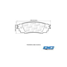 DC Brakes Street HD+ задние тормозные колодки для Toyota Camry v70/Lexus ES/RX (2015+)