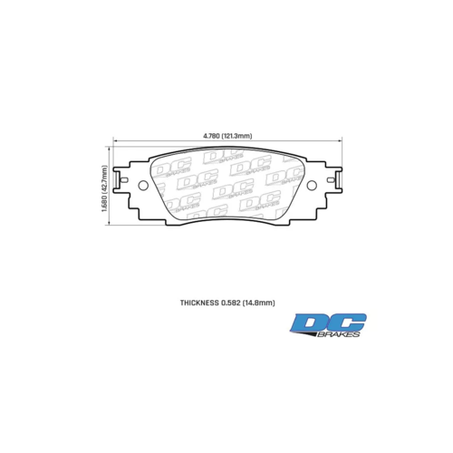 DC Brakes Street HD+ задние тормозные колодки для Toyota Camry v70/Lexus ES/RX (2015+)