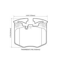 DC brakes Street STR.S+ Передние тормозные колодки для BMW X3/X5/X6/5/6/7 (G01/G05/G06/G30/G32/G11/G12) (под 348x36мм диск)