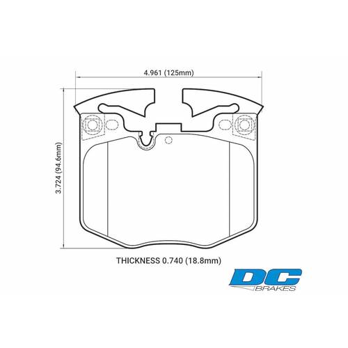DC brakes RT2 Передние тормозные колодки для BMW X3/X5/X6/5/6/7 (G01/G05/G06/G30/G32/G11/G12) (под 348x36мм диск) DC brakes RT2 Передние тормозные колодки для BMW X3/X5/X6/5/6/7 (G01/G05/G06/G30/G32/G11/G12) (под 348x36мм диск)