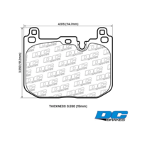 DC Brakes Street STR.S+ передние тормозные колодки для Mini Hatch/Clubman Turbo Works (F56/F54/F60)/BMW X2/135 M-performance (F40/F39)