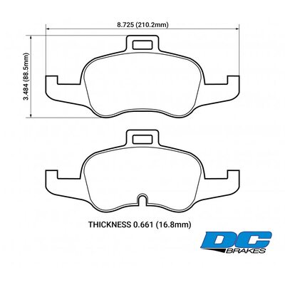 DC Brakes Street STR.S+ Передние тормозные колодки для Audi TTS (8S) (под 340мм торм диск)