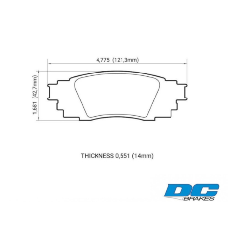 DC brakes Street STRS+ задние тормозные колодки для Toyota Camry v70/Lexus ES/RX (2015+) DC brakes Street STRS+ задние тормозные колодки для Toyota Camry v70/Lexus ES/RX (2015+)