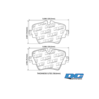 DC Brakes Street STRS+ передние тормозные колодки BMW X1/X2/X3/520d/Mini Clubman/Countryman S (F48/F39/G01/G30/F54/F60) (под 307/330мм диск)