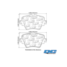 DC Brakes Street STRS+ передние тормозные колодки BMW X1/X2/X3/520d/Mini Clubman/Countryman S (F48/F39/G01/G30/F54/F60) (под 307/330мм диск)