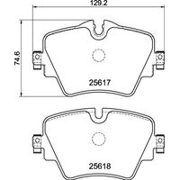 DC Brakes Street STR.S+ передние тормозные колодки BMW X1/X2/X3/520d/Mini Clubman/Countryman S (F48/F39/G01/G30/F54/F60) (под 307/330мм диск)