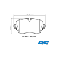 DC Brakes Street STRS+ задние тормозные колодки Audi Q7/SQ7/Q8/E-tron (4M) (под 350мм диск)