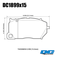 DC Brakes Street STR.S+ передние тормозные колодки Audi RS6/RS7 (c8)/RSQ8/Bentley Continental/Flying Spur/Porsche Taycan (под чугун 410/420мм диск)