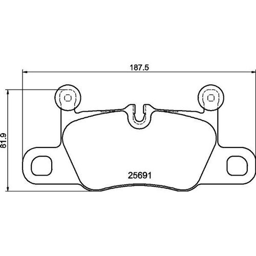 DC Brakes Street STR.S+ Задние тормозные колодки для Porsche 911 (991.2/992) Carrera 4/4S/GTS/Cayenne Turbo 536