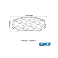 DC brakes Street HD+ передние тормозные колодки Kia Sorento Prime (14-18) (под 320мм диск)