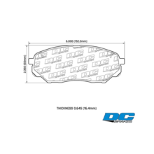 DC brakes Street HD+ передние тормозные колодки Kia Sorento Prime (14-18) (под 320мм диск)