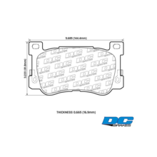 DC Brakes Street STRS+ передние тормозные колодки для Genesis G90 (под 360/375мм диск)