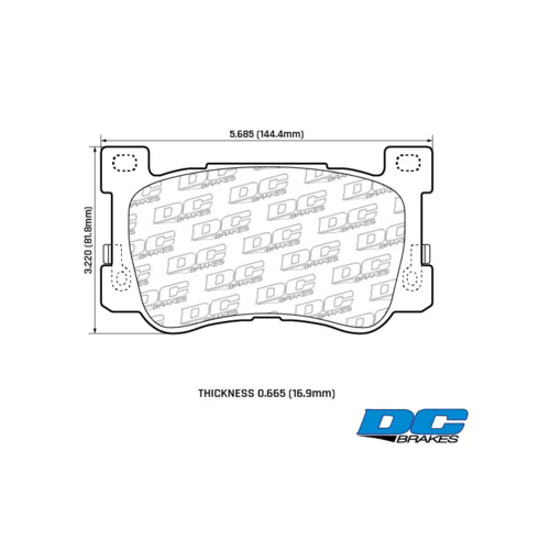 DC Brakes Street STRS+ передние тормозные колодки для Genesis G90 (под 360/375мм диск)