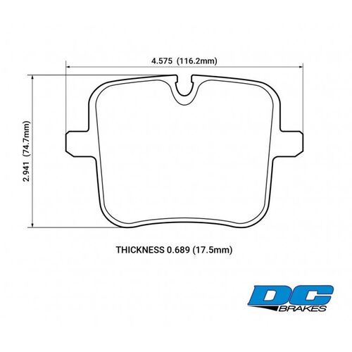 DC brakes Street HD+ задние тормозные колодки для BMW M5/M760/M850/X5M/Cullinan (F90/G12/G14/G15/F95/F96)