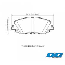 DC Brakes RT2 передние тормозные колодки для Toyota Camry v70/Rav 4/Lexus ES (2018+)