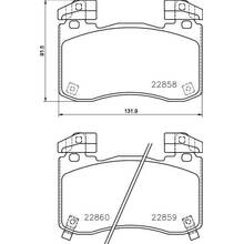 DC Brakes Street STRS+ передние тормозные колодки для Kia Stinger 3.3L/Genesis G70 (под 350мм диск)