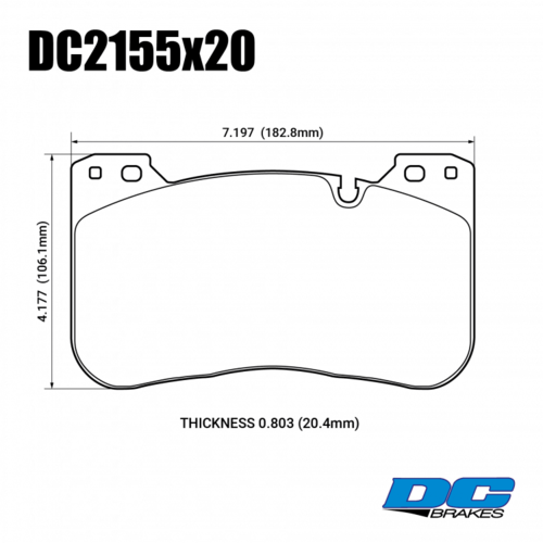 DC Brakes RT.2 передние тормозные колодки для BMW M5/M8/X5M/X6M (F90/F92/F95)