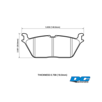 DC brakes Street HD+ задние тормозные колодки Dodge RAM 1500 TRX (2019+) 3.6/5.7/6.2L (под 375мм диск)