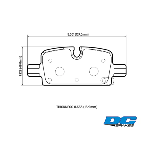 DC brakes Street HD+ задние тормозные колодки для Cadillac Escalade/Chevrolet Tahoe/Suburban/Sierra (2021+)