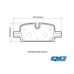 DC brakes Street HD+ задние тормозные колодки для Cadillac Escalade/Chevrolet Tahoe/Suburban/Sierra (2021+)