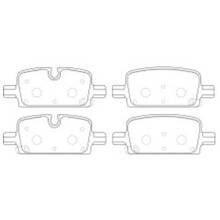 PowerStop Z36 задние тормозные колодки для Cadillac Escalade/Chevrolet Tahoe/Suburban/Sierra (2021+)