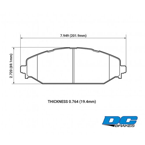 DC brakes Street HD+ передние тормозные колодки Dodge RAM 1500 TRX/Durango 3.6/5.7/6.2L (2019+) (под 378мм диск) DC brakes Street HD+ передние тормозные колодки Dodge RAM 1500 TRX/Durango 3.6/5.7/6.2L (2019+) (под 378мм диск)