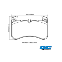 DC brakes Street HD+ передние тормозные колодки для Land Rover Defender (mk2)/Discovery (mk5)/Range Rover/ Sport 2.0/3.0L (под 363мм диск) (2018+)