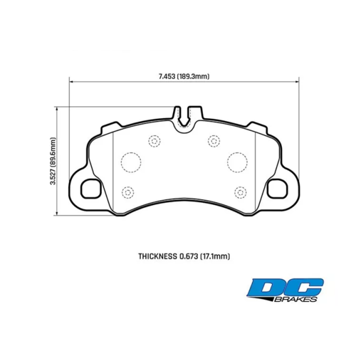 DC brakes Street HD+ передние тормозные колодки для Porsche Cayenne/Coupe (536) 3.0/4.0L Turbo (под 350/415мм диск) DC brakes Street HD+ передние тормозные колодки для Porsche Cayenne/Coupe (536) 3.0/4.0L Turbo (под 350/415мм диск)