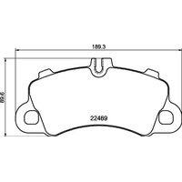 BRANNOR Ultimate Ceramic передние тормозные колодки для Porsche Cayenne/Coupe (536) 3.0/4.0L Turbo (под 350/415мм диск)