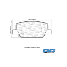 DC Brakes Street HD+ задние тормозные колодки Hyundai Santa-Fe (18+)/Palisade/Mohave (20+)
