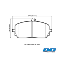 DC Brakes Street STR.S+ Передние тормозные колодки для Mercedes G350/G500/GLE300-400/GLB/GLA/CLA/A180-35AMG (c167/x167/x247/h247/c118/w177/w463a)