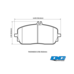 DC Brakes Street STR.S+ Передние тормозные колодки для Mercedes G350/G500/GLE300-400/GLB/GLA/CLA/A180-35AMG (c167/x167/x247/h247/c118/w177/w463a)