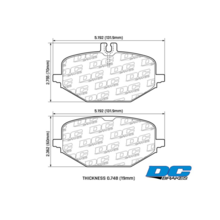 DC Brakes Street STRS+ задние тормозные колодки для Mercedes GLE300-450/GLE53/GLS350-GLS63/G350d/400d (w167/c167/x167/w463a)