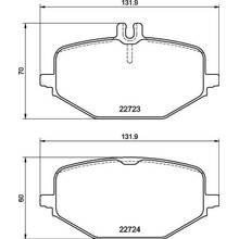 BRANNOR Ceramic задние тормозные колодки для Mercedes GLE300-450/GLE53/GLS350-GLS63/G350d/400d (w167/c167/x167/w463a)