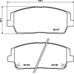 DC Brakes Street HD+ передние тормозные колодки Hyundai Santa-Fe/ Kia Sorento Prime (2018+)/Palisade (20+) (под 340мм диск)