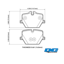 DC Brakes RT.2 задние тормозные колодки для BMW Z4/2/3/4-ser (G29/G42/G20/G22)/Toyota Supra GR (A90)