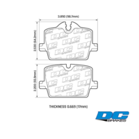 DC Brakes Street STR.S+ задние тормозные колодки для BMW Z4/2/3/4-ser (G29/G42/G20/G22)/Toyota Supra (A90) (под 330мм диск)