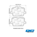 DC Brakes Street STR.S+ задние тормозные колодки для BMW Z4/2/3/4-ser (G29/G42/G20/G22)/Toyota Supra (A90) (под 330мм диск)