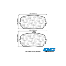 DC Brakes Street HD+ Передние тормозные колодки для Mercedes GLS/GLE53/300d-400d/450/580/ (w167/c167/x167) (под 354/375мм диск)
