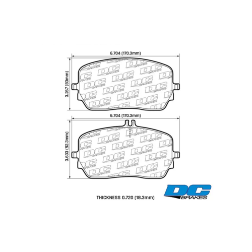 DC Brakes Street HD+ Передние тормозные колодки для Mercedes GLS/GLE53/300d-400d/450/580/ (w167/c167/x167) (под 354/375мм диск) DC Brakes Street HD+ Передние тормозные колодки для Mercedes GLS/GLE53/300d-400d/450/580/ (w167/c167/x167) (под 354/375мм диск)