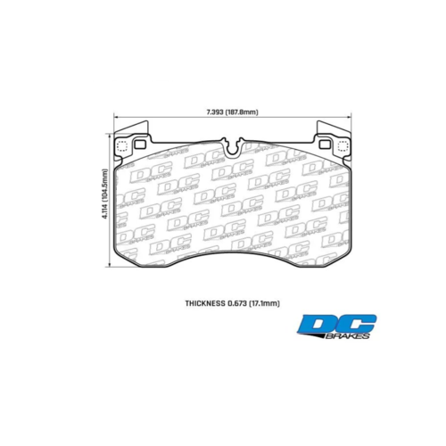 DC Brakes Street STRS+ Передние тормозные колодки для Mercedes GLE63/GLS63/G63 (c167/x167/w463a) DC Brakes Street STRS+ Передние тормозные колодки для Mercedes GLE63/GLS63/G63 (c167/x167/w463a)