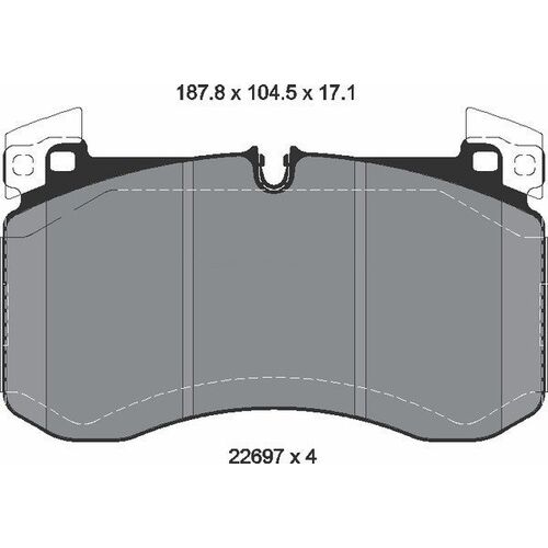 DC Brakes Street STRS+ Передние тормозные колодки для Mercedes GLE63/GLS63/G63 (c167/x167/w463a) DC Brakes Street STRS+ Передние тормозные колодки для Mercedes GLE63/GLS63/G63 (c167/x167/w463a)